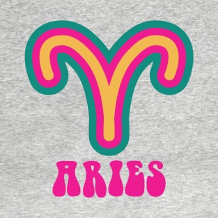 Aries Vintage Soul, Zodiac Sign T-Shirt